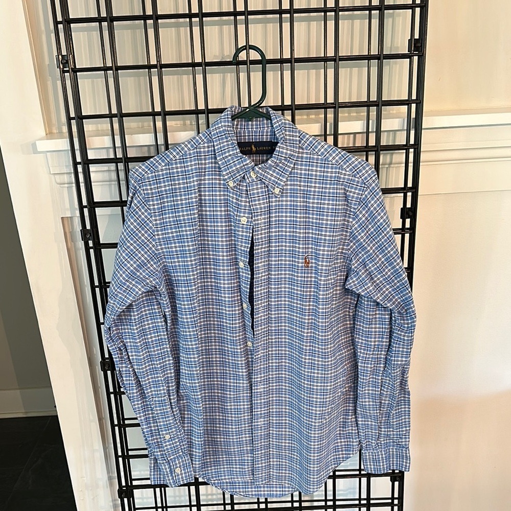 Ralph Lauren Blue Plaid Men's Shirt